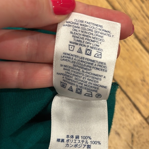 LANDS’ END Men’s green and black buffalo plaid 1/4 zip knitted sweater. Size XL - Picture 7 of 11